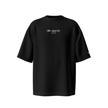 Midnight Black Classic Signature Oversized Tee