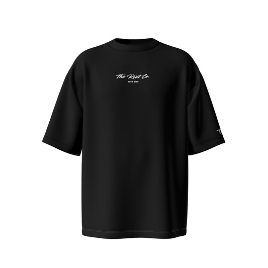 Midnight Black Classic Signature Oversized Tee