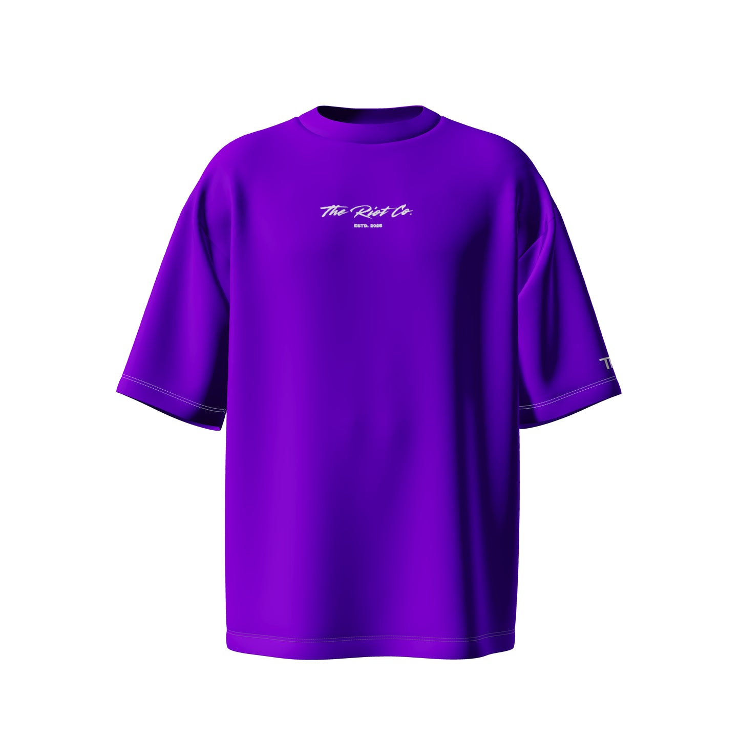 Imperial Purple Classic Signature Oversized Tee